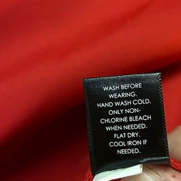 Jason Wu Ruffle Shoulder A-line Dress Red Size Large - Picture 7 of 8